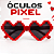 Óculos Coração Pixels HA466 - Imagem 1