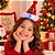 Tiara Gorro Noel Cinto Branco Ouro 25cm Pct C/1un Natal Cromus 1087750 - Imagem 3