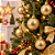 Bola Glitter Ouro 4cm Jogo Com 12 Peças Natal Cromus 1921464 - Imagem 9
