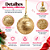 Bola Glitter Ouro 4cm Jogo Com 12 Peças Natal Cromus 1921464 - Imagem 3