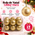 Bola Glitter Ouro 4cm Jogo Com 12 Peças Natal Cromus 1921464 - Imagem 1