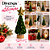 Decoração Mini Árvore Verde/Ouro 17,5x6,5cm Pct C/1un Natal Cromus 1097073 - Imagem 7