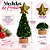Decoração Mini Árvore Verde/Ouro 17,5x6,5cm Pct C/1un Natal Cromus 1097073 - Imagem 6