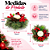 Porta Vela Com Aarranjo Verde/Vermelho/Marrom 15cm C/1un Natal Cromus 1043328 - Imagem 6