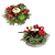 Porta Vela Com Aarranjo Verde/Vermelho/Marrom 15cm C/1un Natal Cromus 1043328 - Imagem 10