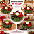 Porta Vela Com Aarranjo Verde/Vermelho/Marrom 15cm C/1un Natal Cromus 1043328 - Imagem 7