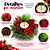 Porta Vela Com Aarranjo Verde/Vermelho/Marrom 15cm C/1un Natal Cromus 1043328 - Imagem 3
