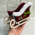 Decoração Trenó Veludo Vermelho/Cru 12cm C/1un Natal Cromus 3113165 - Imagem 2