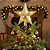 Ponteira Árvore Estrela Ouro 14,5cm C/1un Natal Cromus 1096925 - Imagem 8