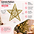 Estrela Rattam Ouro 20cm Natal Cromus 1212037 - Imagem 6