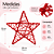 Estrela Rattan Vermelho 20cm Natal Cromus 1212038 - Imagem 6