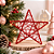 Estrela Rattan Vermelho 20cm Natal Cromus 1212038 - Imagem 5