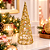 Árvore Natal Display Vazada Ouro 20x6,5cm C/1un Natal Cromus 3109531 - Imagem 9