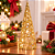 Árvore Natal Display Vazada Ouro 20x6,5cm C/1un Natal Cromus 3109531 - Imagem 8