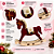 Decoração Cavalo Balanço Vermelho/Cru 18cm C/1un Natal Cromus 3113167 - Imagem 4