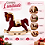 Decoração Cavalo Balanço Vermelho/Cru 18cm C/1un Natal Cromus 3113167 - Imagem 7