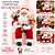 Papai Noel Decorativo Sentado Saco De Presente Vermelho/Branco 35cm C/1un Natal Cromus 1004396 - Imagem 7