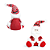 Papai Noel Sentado 30cm Decoração Natal Cromus 1049629 - Imagem 10