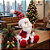 Papai Noel Sentado 30cm Decoração Natal Cromus 1049629 - Imagem 9