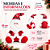 Papai Noel Sentado 30cm Decoração Natal Cromus 1049629 - Imagem 6
