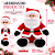 Decoração Papai Noel Sentado Vermelho/Branco/Preto Gorro 30cm C/1un Cromus 1040084 - Imagem 6