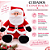 Decoração Papai Noel Sentado Vermelho/Branco/Preto Gorro 30cm C/1un Cromus 1040084 - Imagem 4