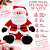Decoração Papai Noel Sentado Vermelho/Branco/Preto Gorro 30cm C/1un Cromus 1040084 - Imagem 3