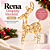 Decoração Rena Display Vazada Ouro 12cmx5cmx23cm 2AA C/1un Natal Cromus 3109537 - Imagem 1