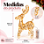 Decoração Rena Display Vazada Ouro 12cmx5cmx23cm 2AA C/1un Natal Cromus 3109537 - Imagem 6
