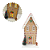Casa Decorativa Com Led Marrom/Branco 2LR44 C/1un Natal Cromus 1052498 - Imagem 10