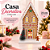 Casa Decorativa Com Led Marrom/Branco 2LR44 C/1un Natal Cromus 1052498 - Imagem 1