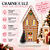 Casa Decorativa Com Led Marrom/Branco 2LR44 C/1un Natal Cromus 1052498 - Imagem 3