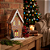 Casa Decorativa Com Led Marrom/Branco 2LR44 C/1un Natal Cromus 1052498 - Imagem 8
