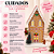 Casa Decorativa Com Led Marrom/Branco 2LR44 C/1un Natal Cromus 1052498 - Imagem 4