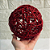 Bola Rattan Vermelho 15cm C/1un Natal Cromus 1010078 - Imagem 2