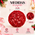 Bola Rattan Vermelho 15cm C/1un Natal Cromus 1010078 - Imagem 5