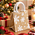 Bolsa Com Alça Floco De Neve Cru/Branco 30cm C/1un Natal Cromus 1045361 - Imagem 5