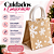 Bolsa Com Alça Floco De Neve Cru/Branco 30cm C/1un Natal Cromus 1045361 - Imagem 4
