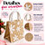 Bolsa Com Alça Floco De Neve Cru/Branco 30cm C/1un Natal Cromus 1045361 - Imagem 3