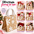 Bolsa Com Alça Floco De Neve Cru/Branco 30cm C/1un Natal Cromus 1045361 - Imagem 7