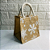 Bolsa Com Alça Floco De Neve Cru/Branco 30cm C/1un Natal Cromus 1045361 - Imagem 2