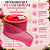 Fita Glitter Rosa 6,3x9,14m Tons Rosados C/1un Natal Cromus 1026265 - Imagem 3