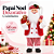 Decoração Natal Papai Noel Com Ginger Vermelho/Branco 60cm C/1un Cromus 1073005 - Imagem 1