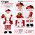 Decoração Natal Papai Noel Com Ginger Vermelho/Branco 60cm C/1un Cromus 1073005 - Imagem 7