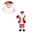 Decoração Natal Papai Noel Com Ginger Vermelho/Branco 60cm C/1un Cromus 1073005 - Imagem 10