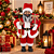 Decoração Natal Papai Noel Em Pé Presente Vermelho/Marrom 60cm C/1un Cromus 1049914 - Imagem 8
