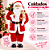 Decoração Papai Noel Em Pé Segurando Presente Vermelho 90cm C/1un Natal Cromus 1690024 - Imagem 4