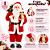 Decoração Papai Noel Em Pé Segurando Presente Vermelho 90cm C/1un Natal Cromus 1690024 - Imagem 7