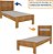 Cama de Solteiro Safira Tcil  Cinamomo (Flex) - Imagem 3