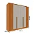 Guarda Roupa Guarani 6 Portas 4 Gavetas Tcil Cinamomo/off white - Imagem 4